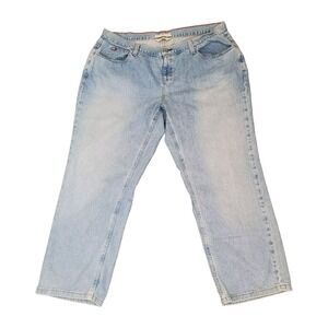 Vintage Y2K Tommy Hilfiger Classic Fit Denim Light Wash Jeans Plus Size 20 Women